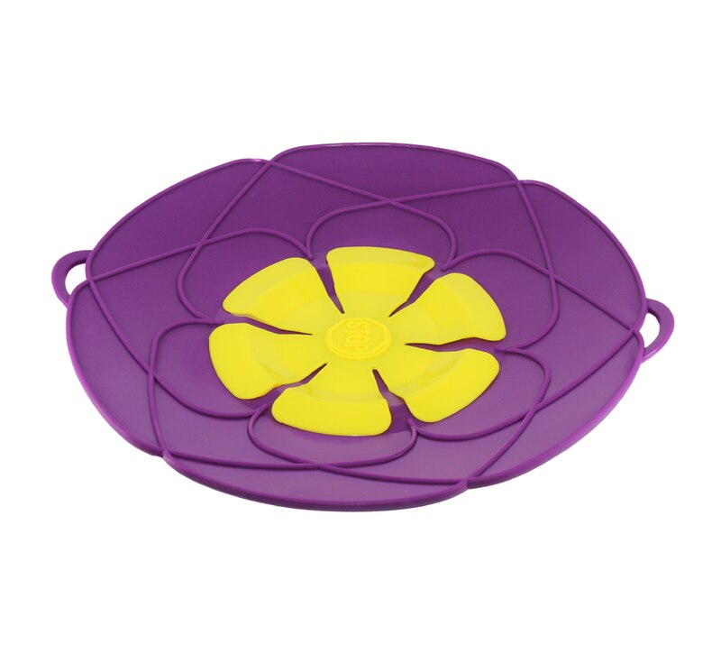 26CM Silikon Anti Überlauf Abdeckung Topf Deckel Hohe Temperatur Küche Spielereien Für Kochen Topf Abdeckung verschütten nachweisen Zubehör Werkzeuge: Violett