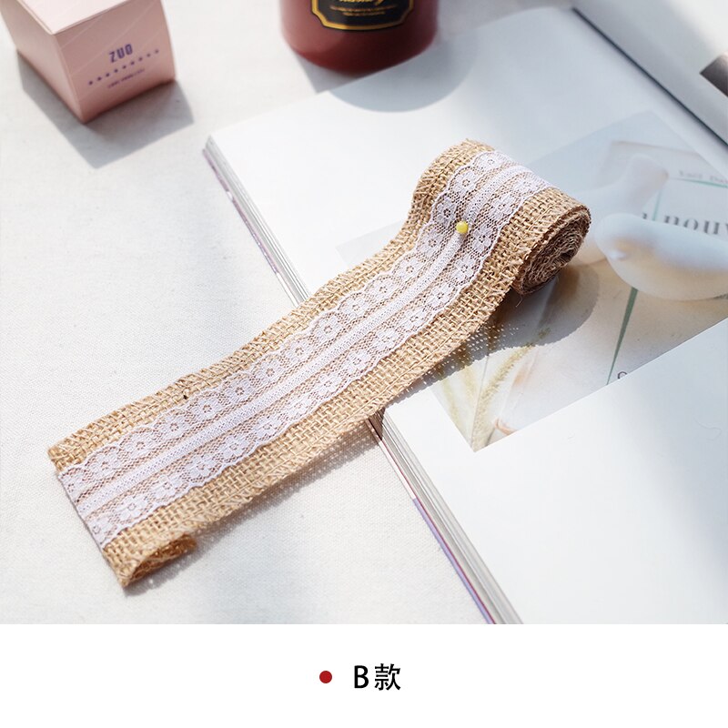 Vela de lino de encaje diy, Vela decorativa de lino para manualidades de encaje, embalaje de vela para aromaterapia, velas de material diy: lace linen B