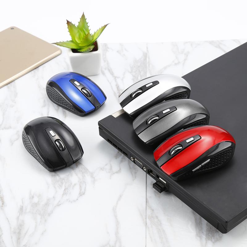 2.4Ghz Wireless USB Mouse Gaming Mouse For Laptop Desktop PC 6 keys Mouse