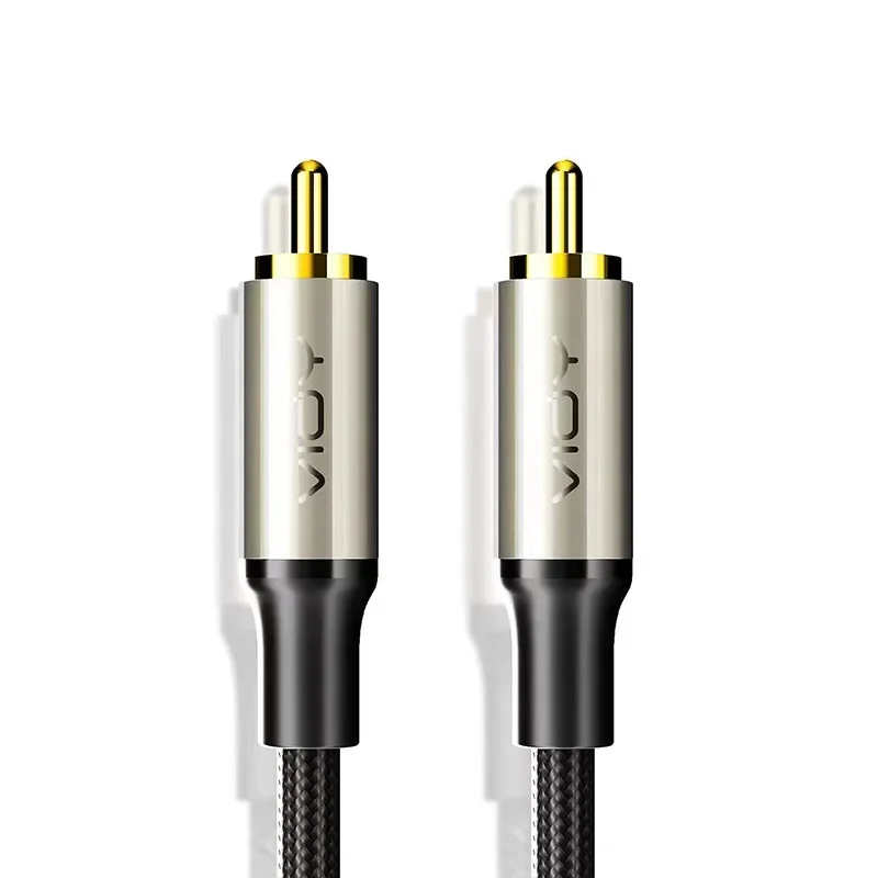 Cable de Audio Digital Coaxial para cine en casa, Cable de Subwoofer RCA macho a macho HiFi 5,1 SPDIF, Coaxial Cable de Audio estéreo para TV HD: 5 m