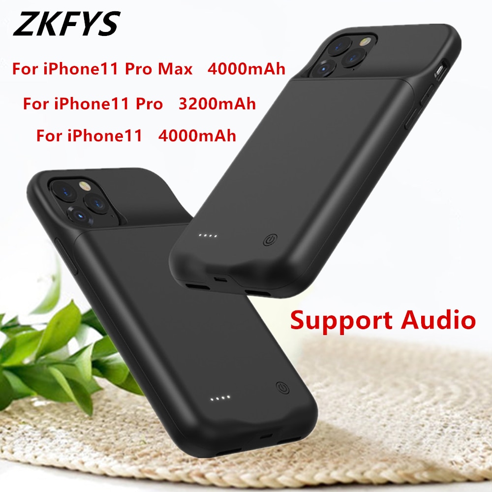 Power Bank Cover For iPhone 11 Pro Max External Battery Cases Power Bank Charging Cover For iPhone 11 Pro Battery Charger Cases
