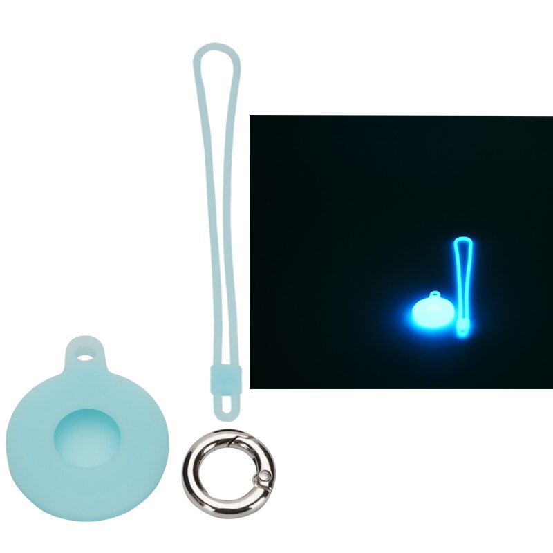 Siliconen Lederen Case Voor Airtags Lederen Beschermhoes Met Sleutelhanger Anti-Kras Draagbare Accessoires Protector Cover Airtag: 13