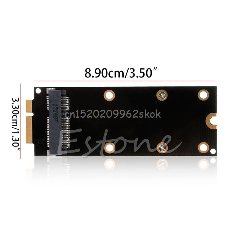 MSATA SSD Zu SATA Adapter Karte 7 + 17 Stift für für MacBook Profi A1425 A1398 MC976