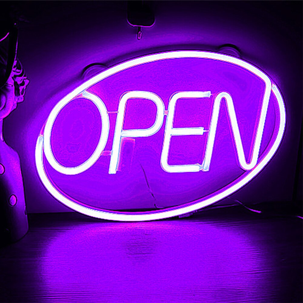 LED Neon Advertising Lights Commercial Lighting Word Sign Wall Decor Window Display LED Neon Light Sign Remote Control