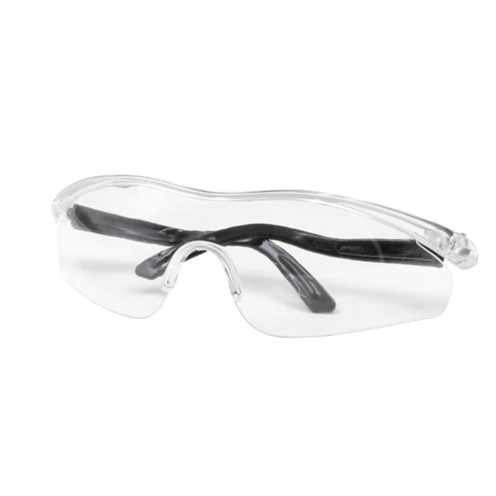 Protective Safety Glasses Work Anti Dust Eye Anti-Fog Antisand windproof Anti Dust Saliva Transparent Goggles Eye Protection: black  trim