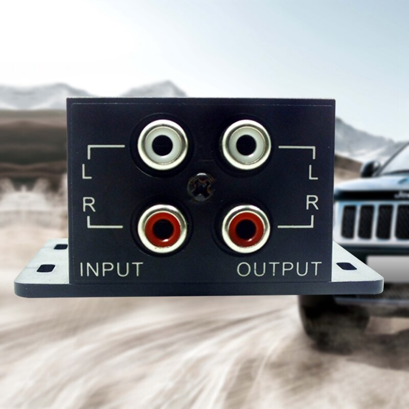 4 RCA Adjust Line Level Volume Amplifier Car Auto Power Amplifier Audio Regulator Bass Subwoofer Equalizer Crossover Controller