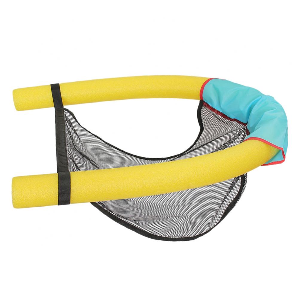 Safety Swimming Floating Chair Pool Kids Children Bed Seat Water Flodable Ring Float Beach Ring Noodle Net Pool Accessories: 6.5x150cm Yellow