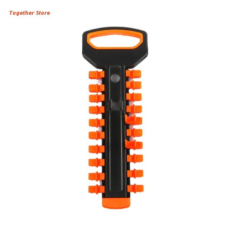 Portable Socket Organizer Tray Socket Holder Socket Wrench Storage Rack Suitable for 1/3-Inch 3/8-Inch 1/2-Inch 6XDD: C