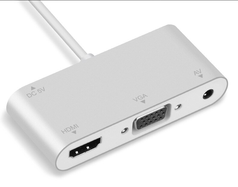 For Lightning to HDMI VGA Four-in-One Multi-Monitoring Device For iPhone HDMI HD Converter