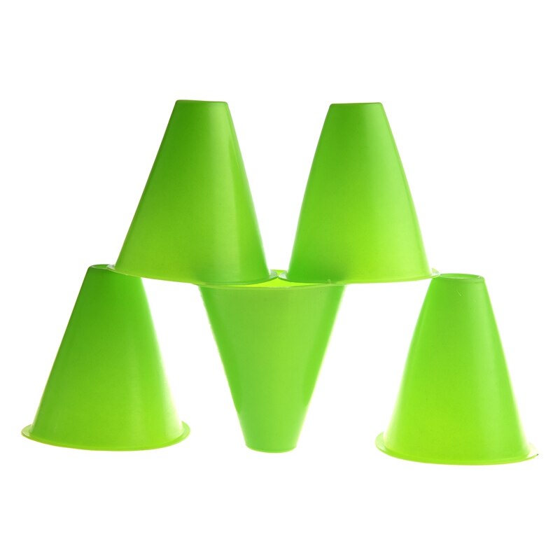 5 uds. Conos de 3 pulgadas para patines Slalom patinaje sobre ruedas-verde