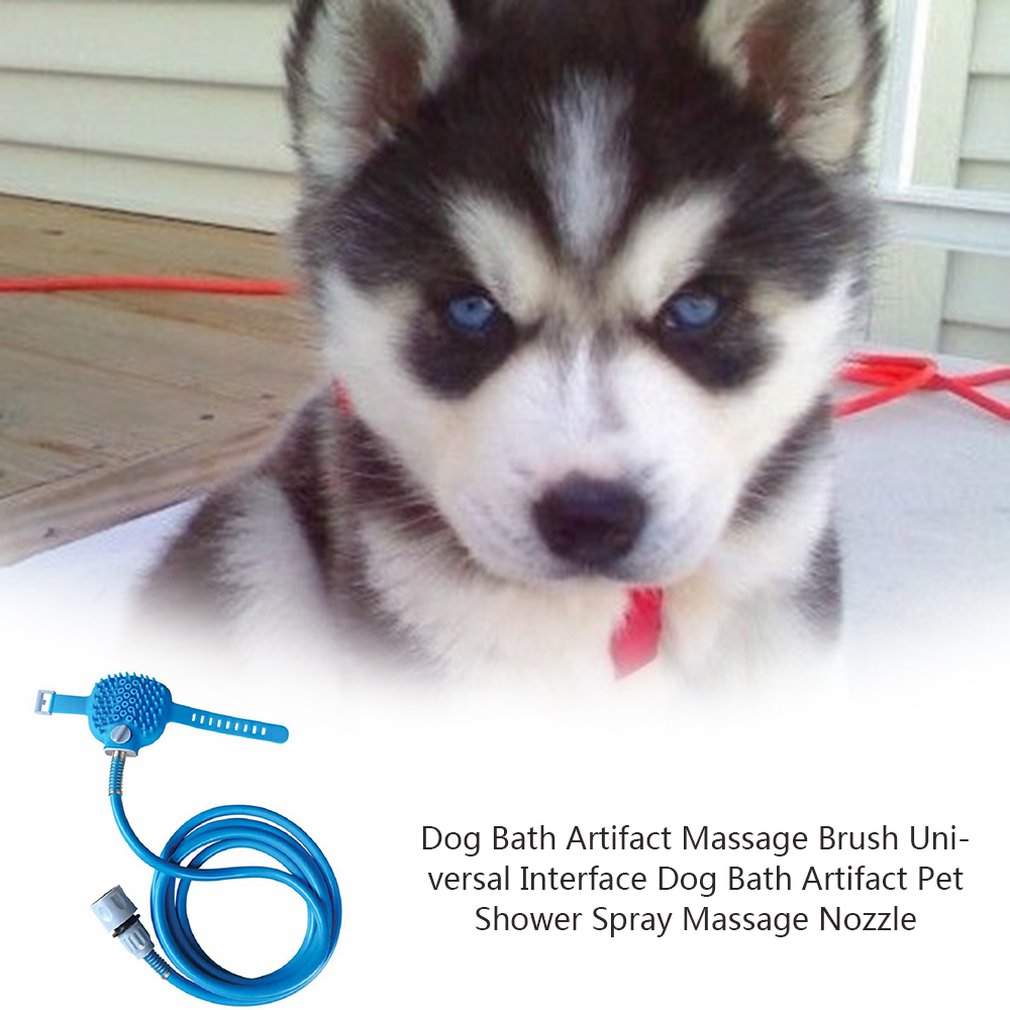 Hundebad kjæledyr badeverktøy hundedusjsprøyte rengjøring vaske hundedusj katt vaske hundebørste badekæledyr forsyninger kjæledyrbad