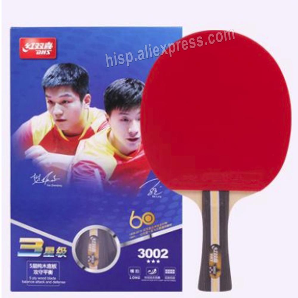 Originele Dhs T3002 T3006 T4002 T4006 Tafeltennis Racket Nieuw Type Afgewerkt Rackets Racket Sport Ping Pong Peddels