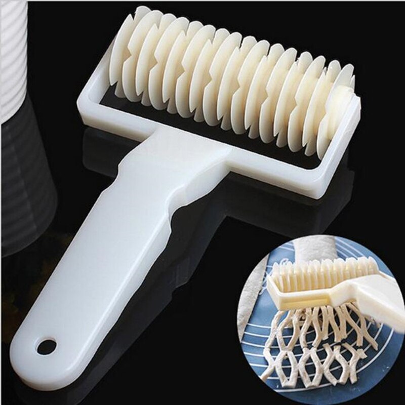 Pie Pizza Cookie Cutter Pastry Plastic Baking Tools Bakeware Embossing Dough Roller Lattice Cutter Craft Small Size
