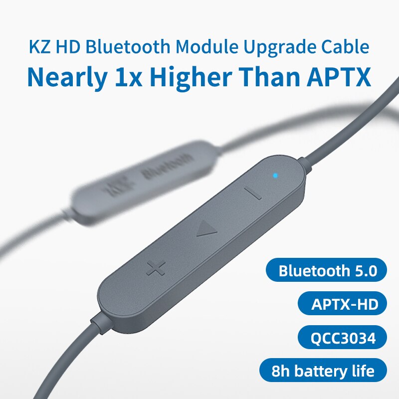 KZ Bluetooth 5.0 Aptx HD QCC3034 MMCX Earphone Wireless Upgrade Cable Applies Headset Cable For KZ ZAX ZSX ZS10 PRO AS10 ZSTx