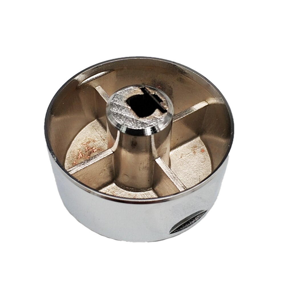 4PCS Rotary switch gas stove parts gas stove knob zinc alloy round knob with chrome plating for gas stove