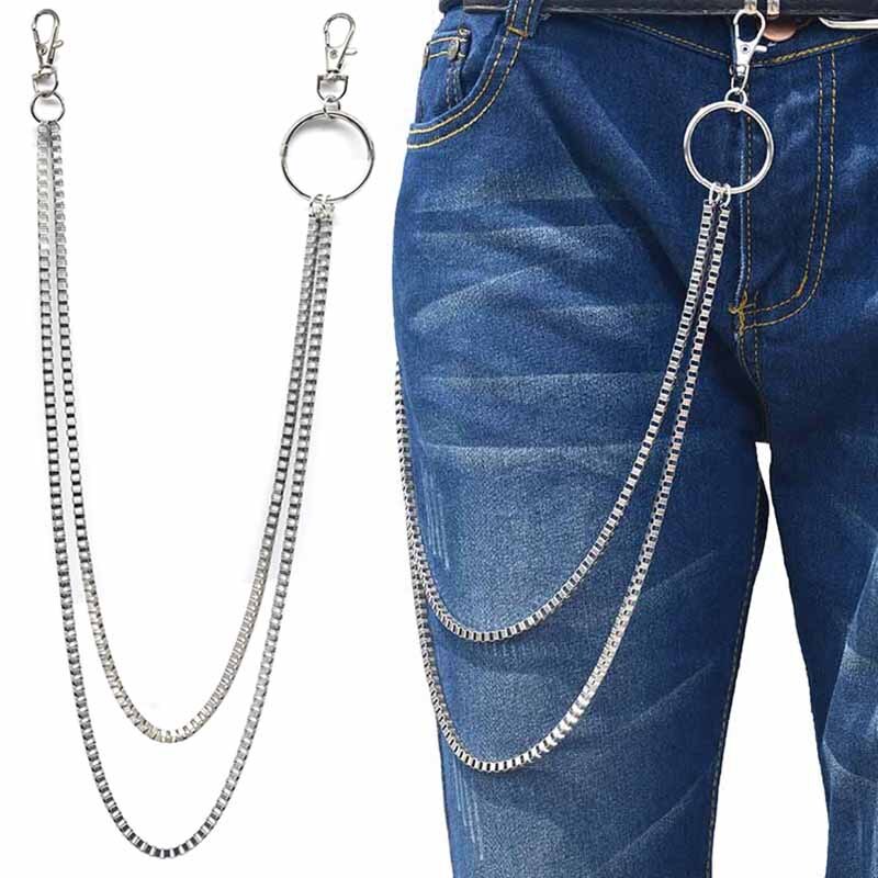 Straße Big Ring Anhänger Schlüssel Kette Rock Punk Hose Hipster Schlüssel Ketten Hose Jean Keychain HipHop Portachiavi Kpop Zubehör: 76