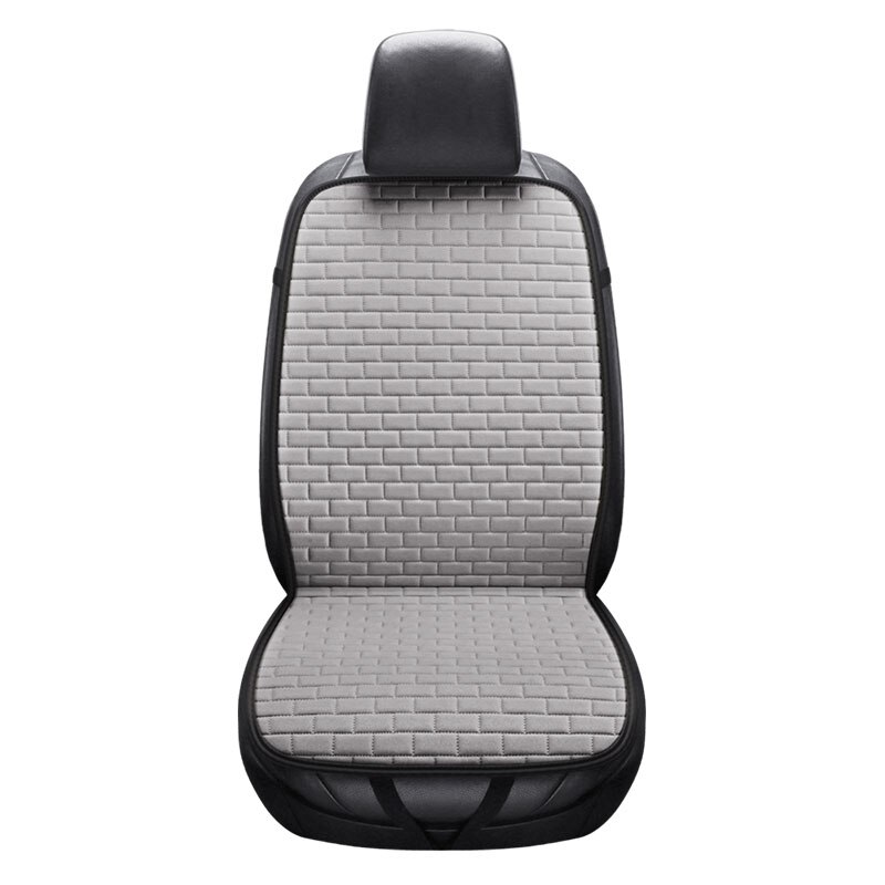 Line Car Seat Cover Protector Pad Mat for Auto Front Back Driving Seat With Backrest Summer Cushion for Truck Suv or Van: 1 Seat Gray