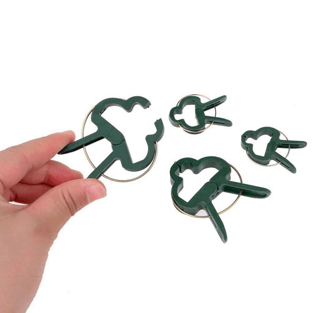 Groene Zachte Tuinieren Plant &amp; Bloem Hendel Loop Grijper Clips, Tool Voor Ondersteunen Of Rechttrekken Stengels, Stengels