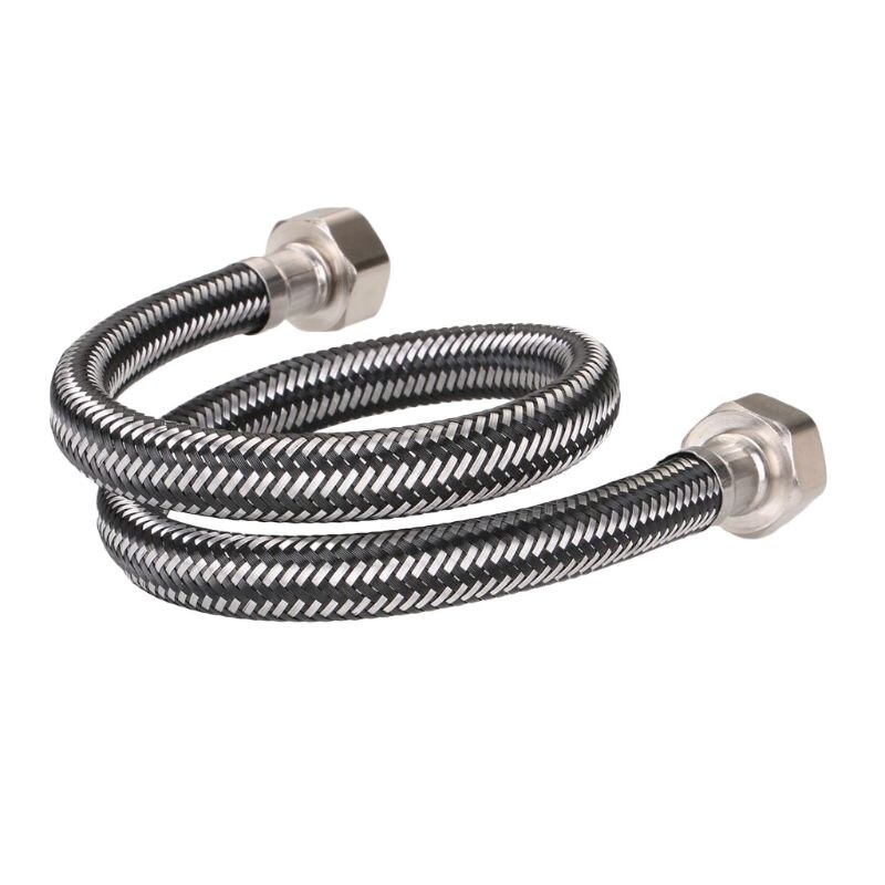 Metall gewebte Schlauch Hochdruck Weiche Wasser Rohr 1/4 Kompression Gewinde Stecker für Heimat Schlecht Küche Verwenden Sie Liefert