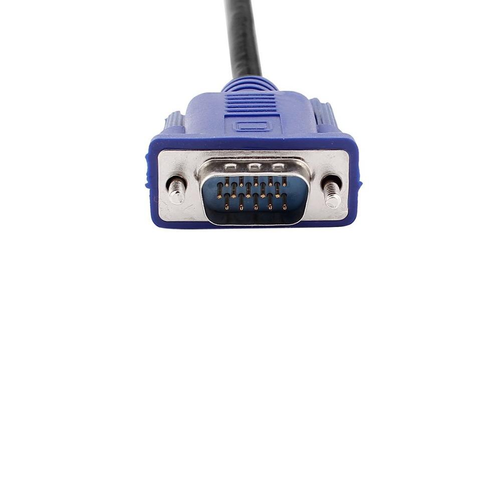 Blue SVGA Super VGA Monitor 15Pin M/M Male to Male Extension Cable Cord for TV Computer Monitor Extension Cable