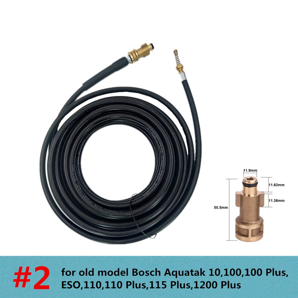 Hnyri 10m 33ft.  vattenrengöringsslang avloppsrör för karcher/lavor/interskol/huter/nilfisk/elitech rengöringstryckmaskin: Typ 2