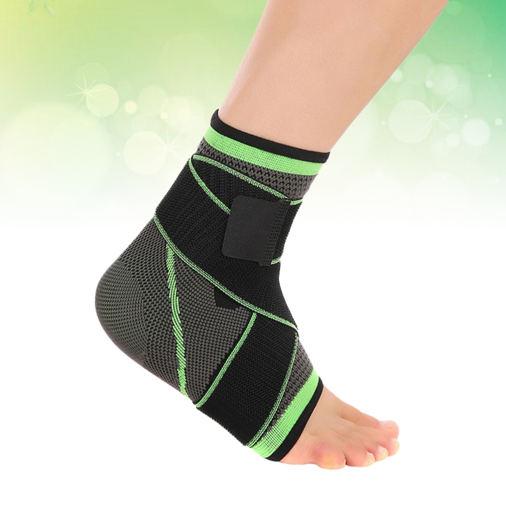 1Pc Onder Druk Enkel Ondersteuning Verstelbare Enkelbrace Enkel Mouwen Enkel Guard Band Voor Verstuiking Preventie-Size