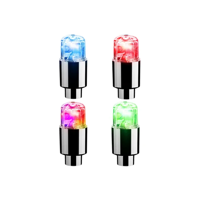 Car Hub Ambient Light Bicycle LED Tire Lights Universal Car Neon Lamp Valve Cover Lights Tire Colorful Flashing Bulb Decoration: Yellow