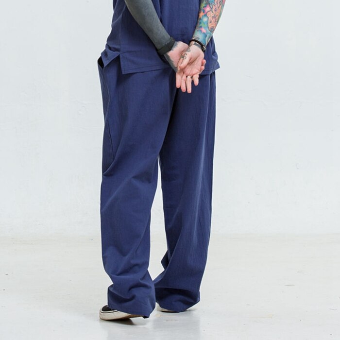 Autumn Summer Plus size pants men 5XL 6XL 7XL 8XL 9XL 200KG Cotton linen large size trousers men 5 colors