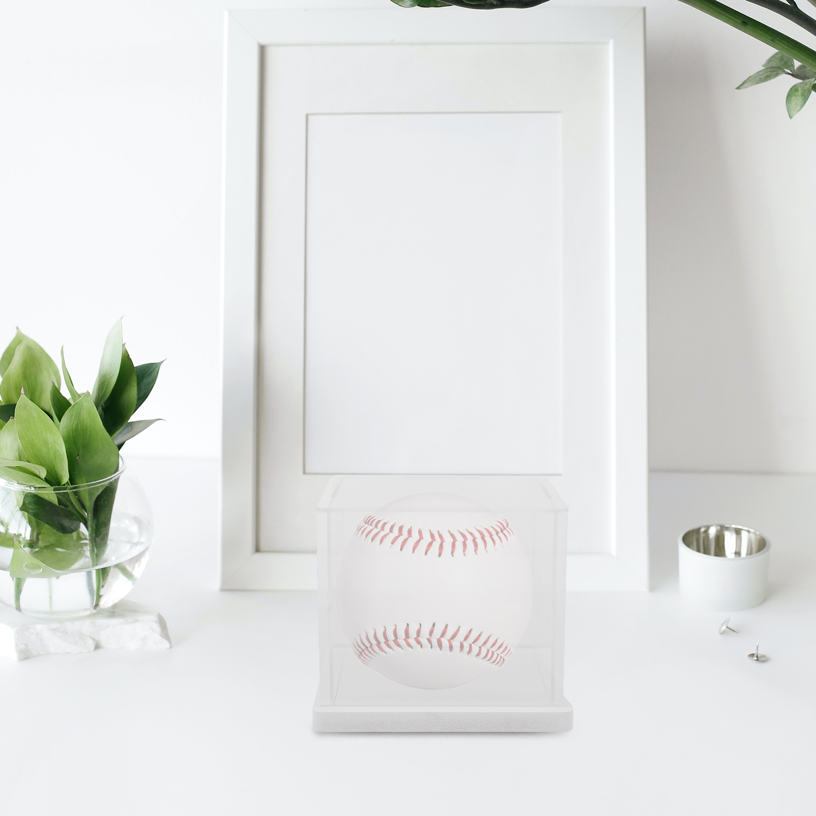 1 einstellen Tabletop Baseball Kasten Haushalt Baseball Halfter transparent Baseball fallen