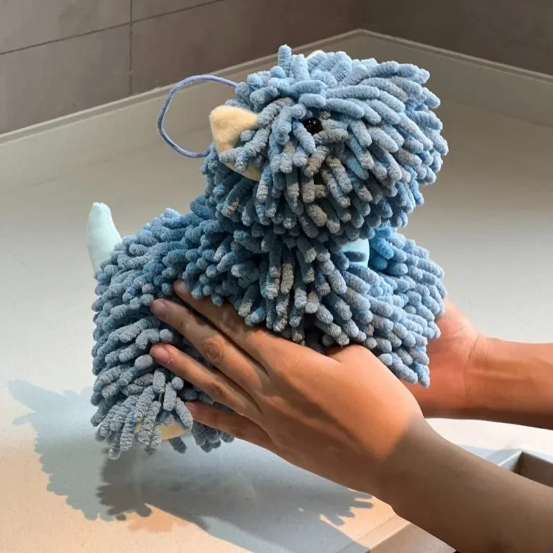 Keuken Cartoon Hond Chenille Handvegen Pop Sneldrogende Absorberende Handdoek Thuis Handdoek Badkamer Handvegen Pluche Handdoek