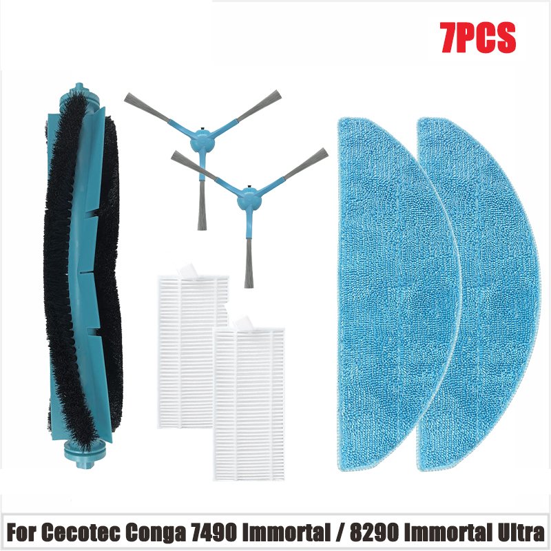 per Cecotec conga 7490 immortale / 8290 immortale / Kabum accorto 900 Aspirapolvere Pezzi di ricambio Spazzola Mocio Filtro Parte Accessori: Lavanda