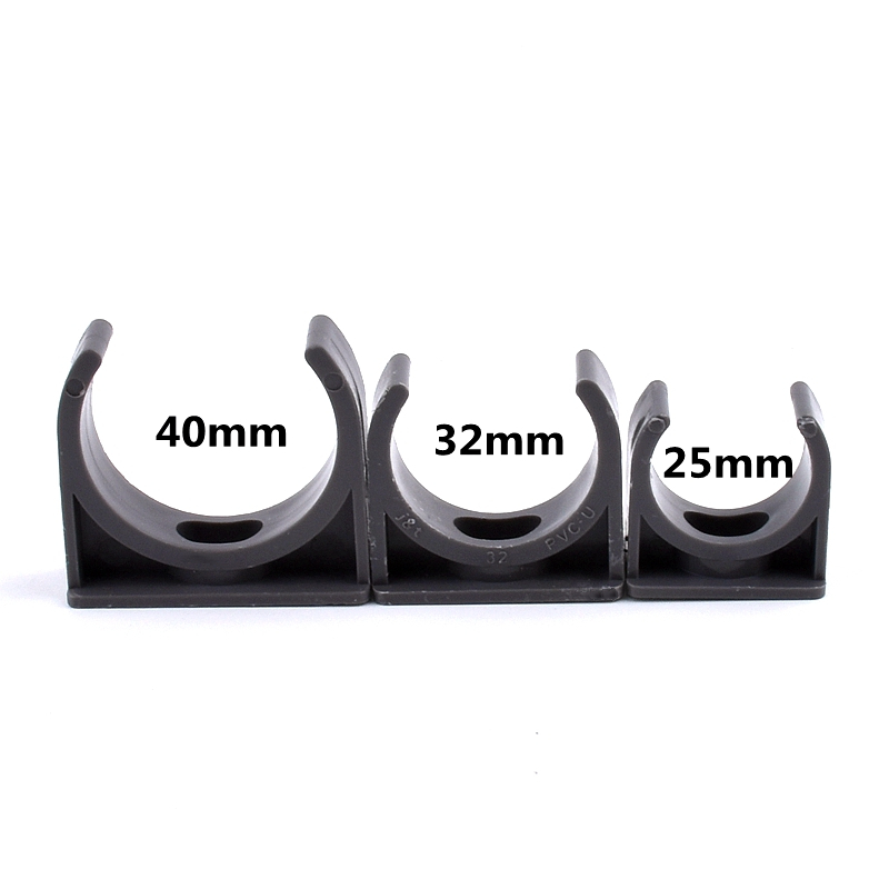 2~10 Pcs 20/25/32/40/50mm PVC Pipe Clamps Fixed Tube Fish Tank Aquarium Fitting Agricultural Irrigation Garden Pipe Support