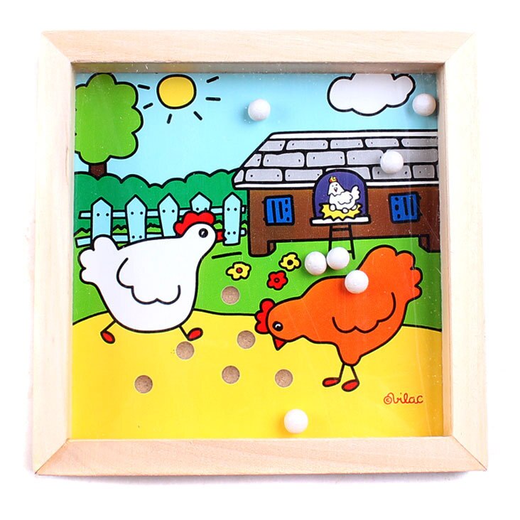 Houten baby speelgoed kinderen Hout Balance Pocket Bal Labyrinth Game Walking Doolhof Baby Ontwikkelen Intelligentie Puzzels: 1