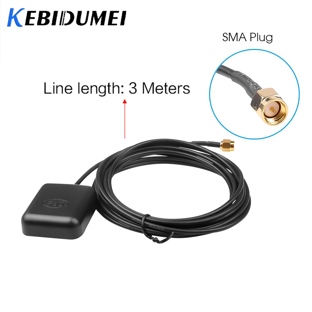 3M Car GPS Receiver SMA Conector cable GPS Antenna car Auto aerial adapter for DVD Navigation Night Vision Camera