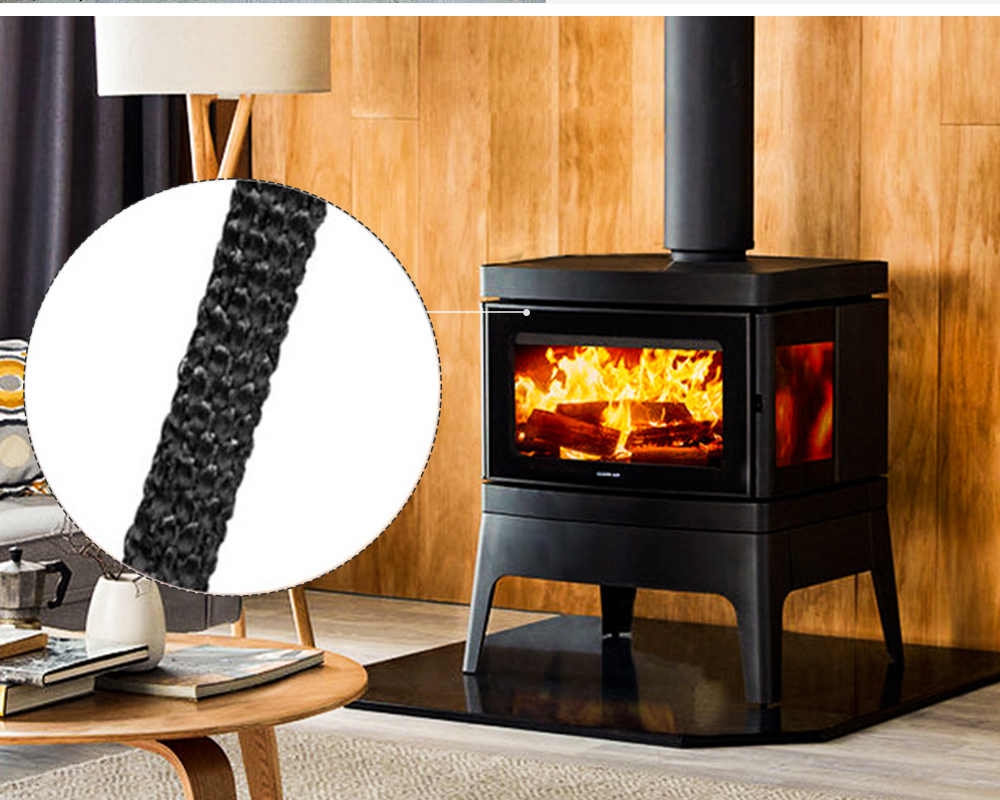 2/3m 10/15mm Glasfaser seil dichtung Herd/Feuers eil Holzofen Holz brenner Tür dichtung Hoch temperatur feuerfeste Dichtung
