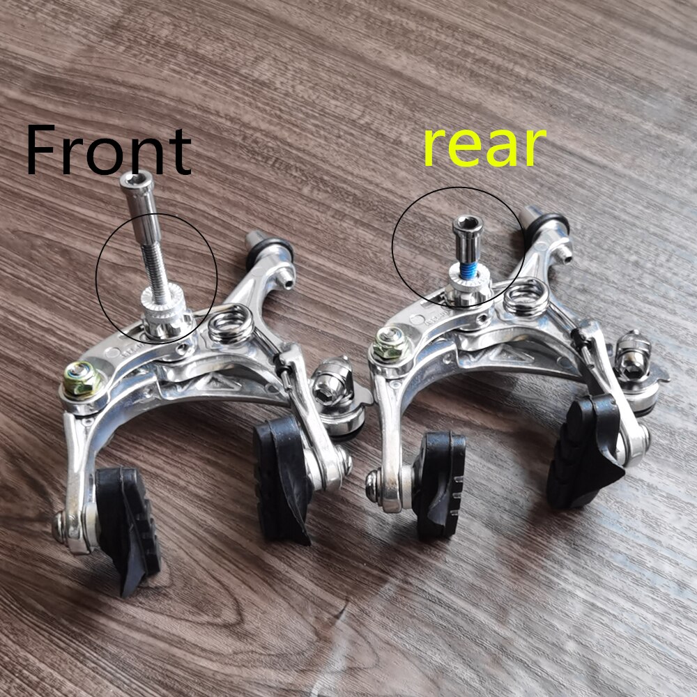 Bicycle V-Brake AS2.4D-C Racing Road Dual Pivot Bike Aluminum Side Pull Caliper Brake Front Rear Brake 44-57mm