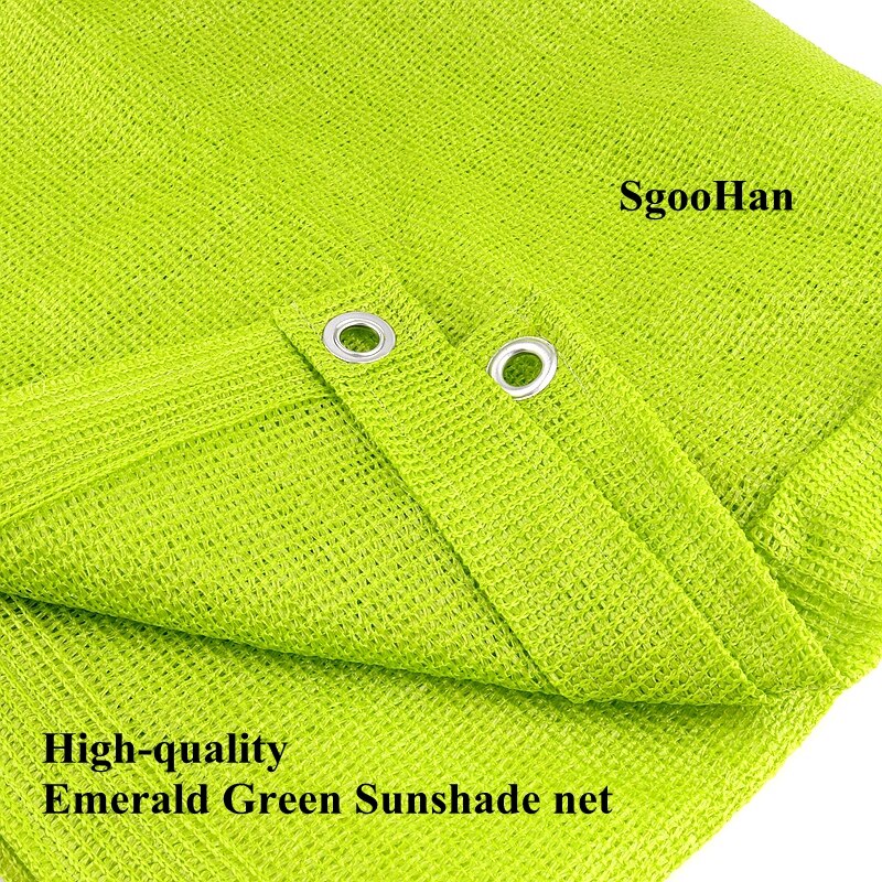 0.8X5/1.7x3m HDPE Anti-UV Emerald Green Sunshade Net Balcony Succulent Plant Ventilation Sun Shading Net Courtyard Shade Cooling