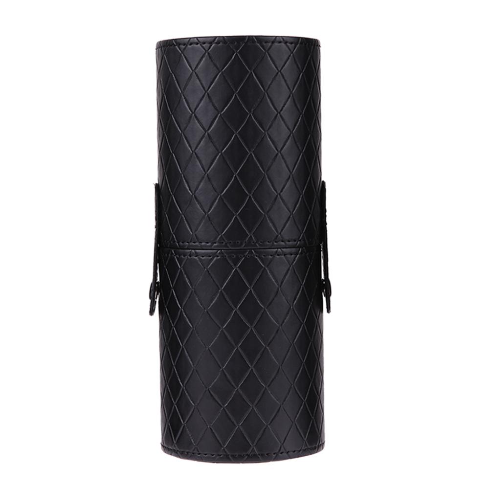 Tragbare PU Leder machen-hoch Pinsel Halfter Reise Kosmetische Stifte Lagerung Tasse fallen Schönheit Stifte Schönheit Organizer Kasten fallen Für Pinsel: Schwarz Diamant
