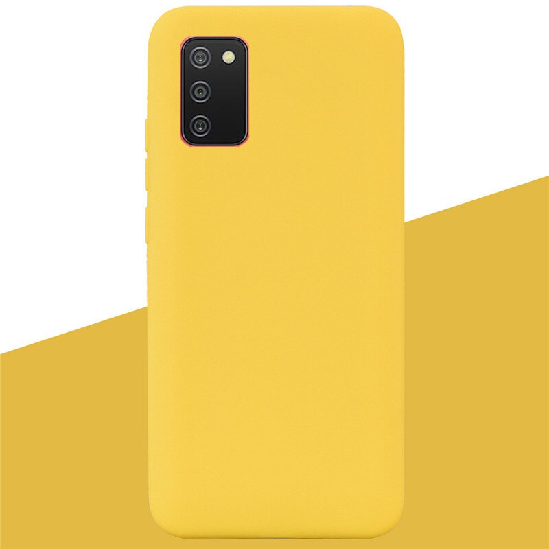 Weiche Silikon Fall Für Samsung A02S Fall A025F Weiche TPU Abdeckung Zurück Fall Für Samsung Galaxy A02S SM-A025F EINE 02S Telefon Fällen Coque: 6 Yellow