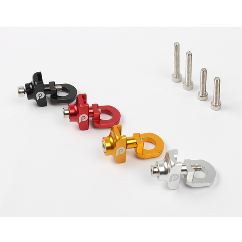 1/2pc Bicycle Chain Adjuster Tensioner Fastener Aluminum Alloy Bolt for BMX Fixie Bike Single Speed Bicycle Bolt Screw Bike Part