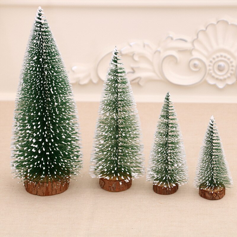 Sisal Cedar Decorations Small Gold Silver Blue Green White Miniature Christmas Tree