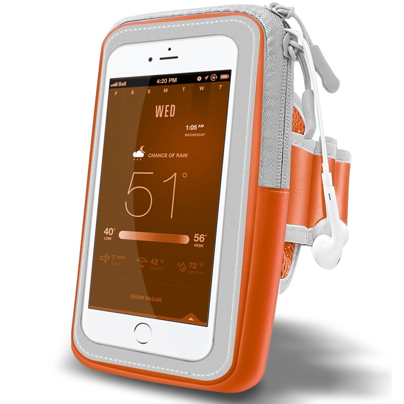 LYBALL Sport Armbag voor iPhone 6 7 8 Plus Touchscreen Armband waterdichte Telefoon Case Outdoor Running Pouch Pack Cover Grote 5.8"