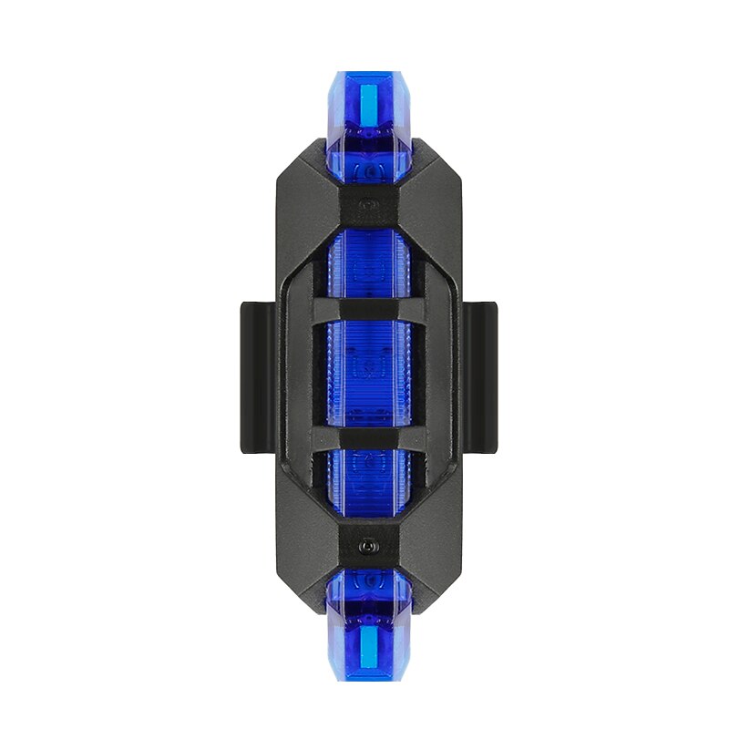 MTB Bike Bicycle Light USB Charging LED Warning Light Taillight Bike Front Rear Light Cycling Bicycle Accessories Bike Headlight: BLUE