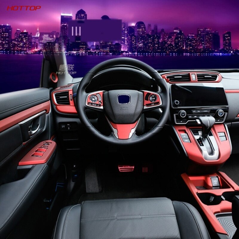Para Honda CRV CR-V MODIFICACIÓN DE Interior Rojo accesorios de decoración conjunto completo de pegatinas de suministros de coche