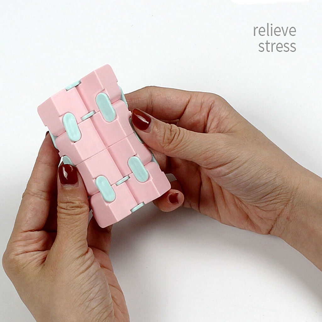 Fidget Speelgoed Kinderen Vingertoppen Decomprimeren Draagbare Lichtgewicht Magic Vierkante Antistress Speelgoed Infinity Puzzel Zintuiglijke Speelgoed #2