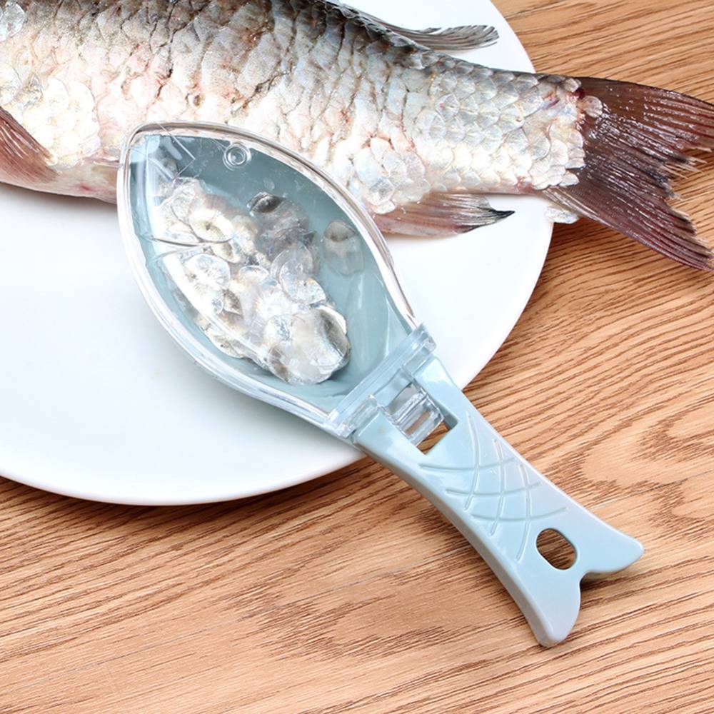 1PC Kitchen Tool practical Fast cleaning Fish Skin Scales Scaler Brush Peeler Scale shaver fish-scale plane fish scales flake