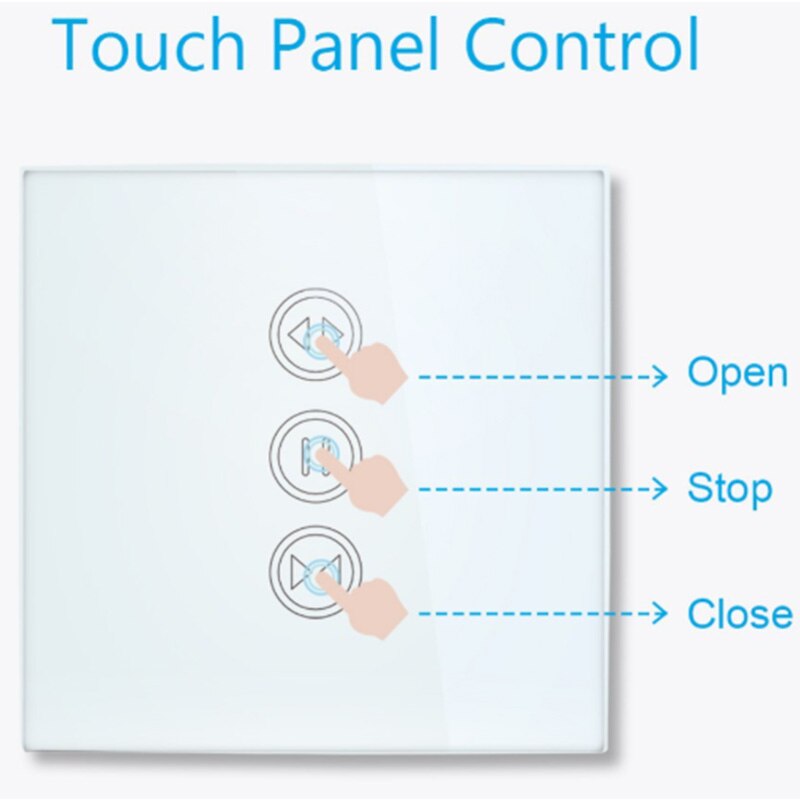 2Pcs Curtain Switch Wifi Smart Curtain Switch 2Nd Generation European Regulation Curtain Switch Blind Switch