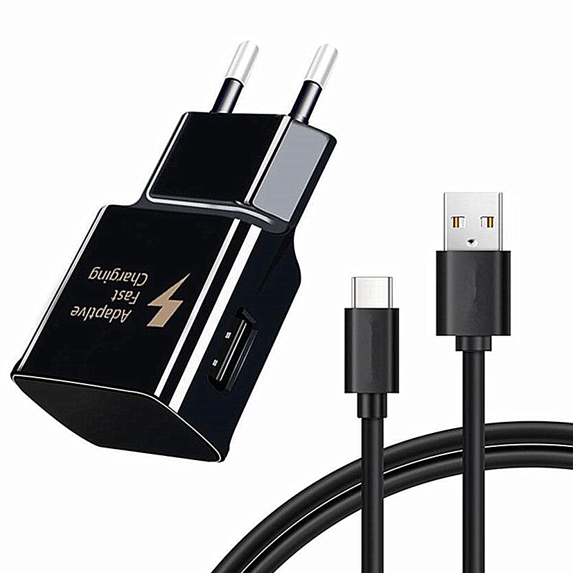 For Samsung galaxy feel 2 A40 A50 A70 A20 A90 A5 Note 10 9 8 Phone 9V 1.67A Adaptive Fast Charging Charger USB Quick Charge