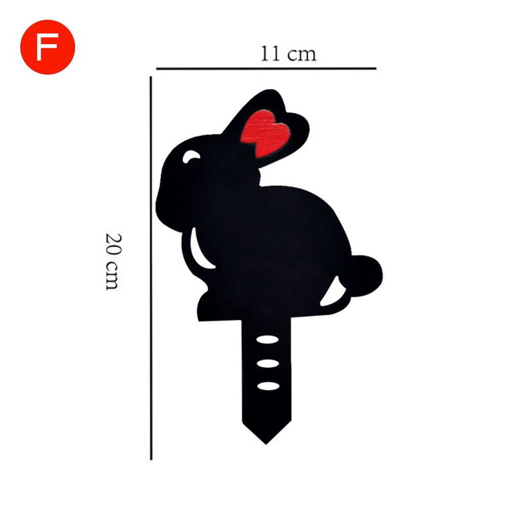 Rabbit Garden Art Bunny Silhouette Stake Black Bunny Rabbit Garden Stake Yard Art for Lawn Outdoor Patio Home