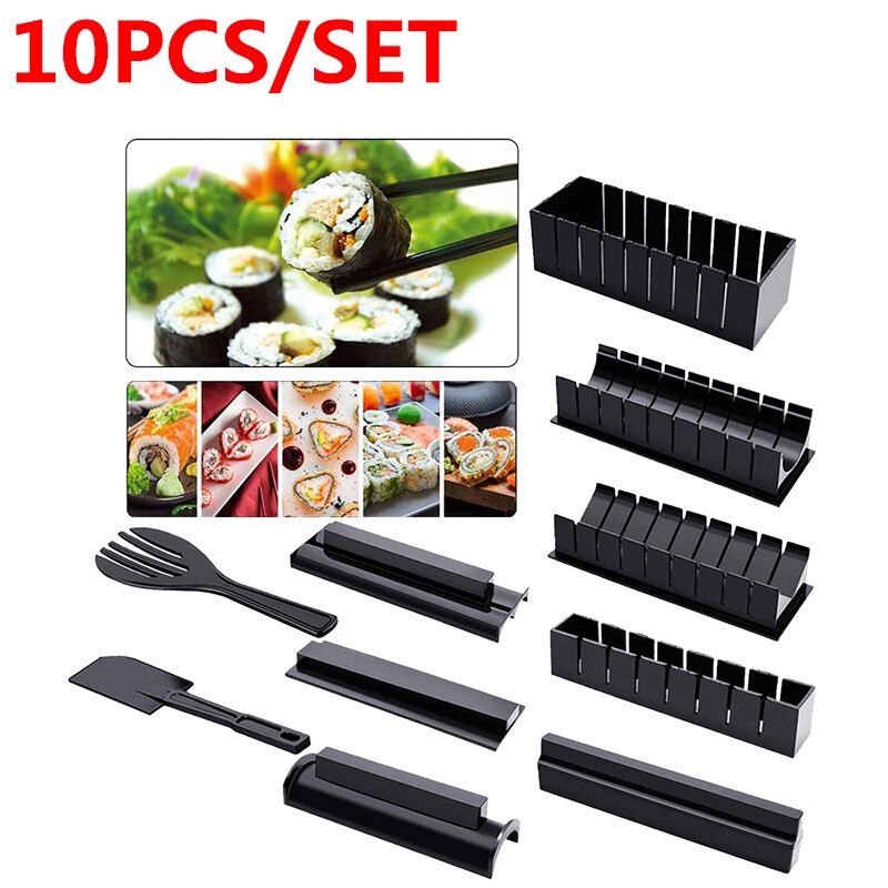 Making Sushi Tools Sushi Maker Equipment Kit Japanese Rice Ball Cake Roll Mold Sushi Multifunctional Mould Easy to make Food